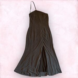 LPA One-Shoulder Slit Damia Maxi Dress Elegant Formal - Size M - Revolve